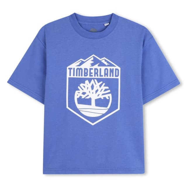 Timberland Kids Timb Large Logo T-Shirt Blue male 8 Years