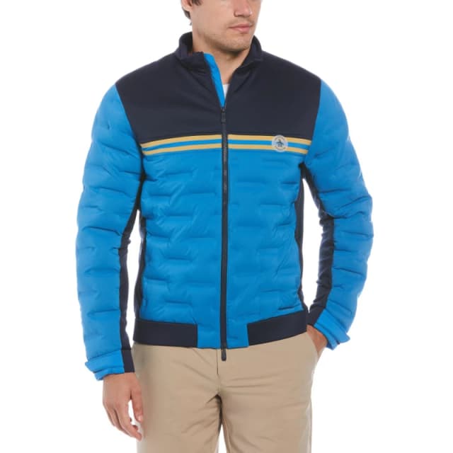 Original Penguin LsFlZp 80SMx Performance Jackets Small Black 63246640350