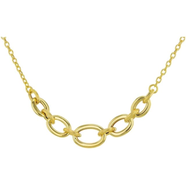 Be You 9ct Gold Curb Link Centre Necklace Yellow Gold female 17.5in