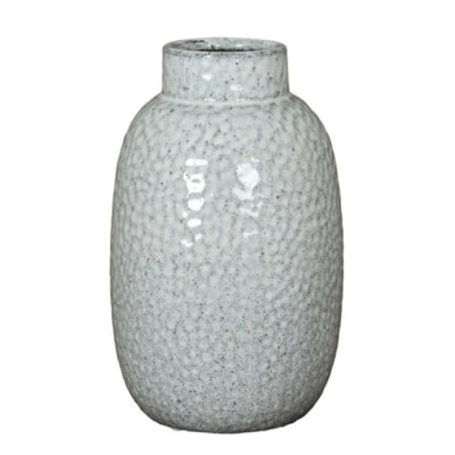 Hill Interiors Cairn Dimple Medium Vase - Ceramic - L16 X W16 X H28cm - White