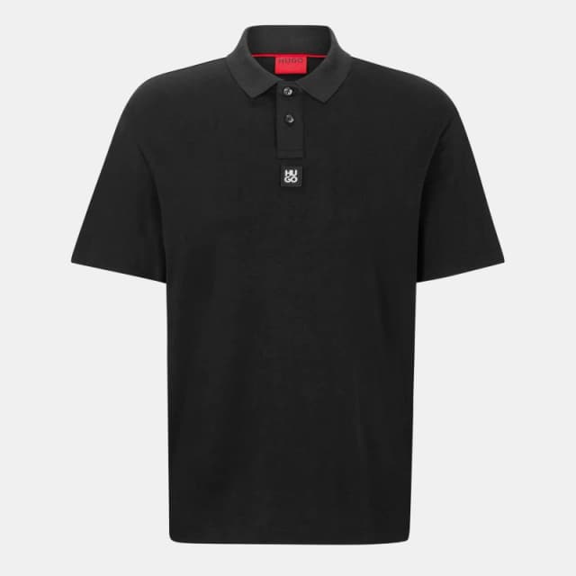 Hugo Mens Deabono Short Sleeve Polo Shirt Black 002 male M
