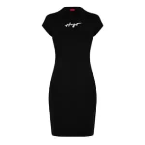 Hugo T Shirt Dress - Black