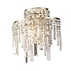 Wall Lamp 2 Light G9 Rose Gold, Crystal