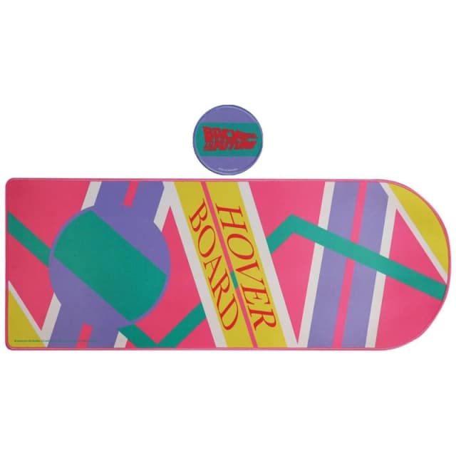 Back To The Future XL Hoverboard Desk Pad and Coaster Set Multi unisex