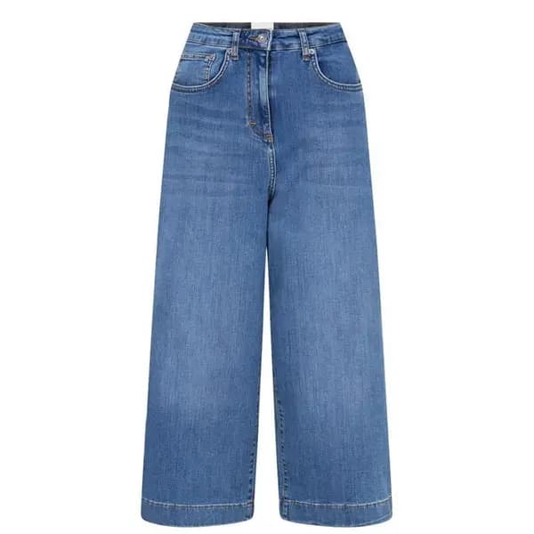 French Connection Comfort Recycled Culottes - Blue 24 S