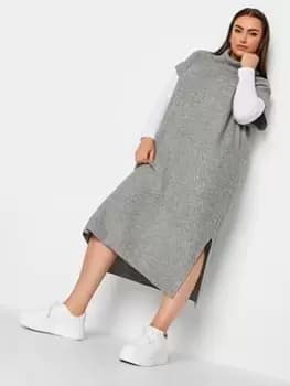 Yours Yours Tabbard Dress - Grey, Size 14-16, Women