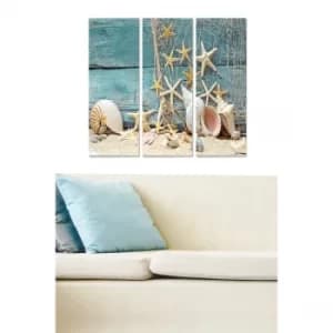 MDFDRMRN05 Multicolor Decorative MDF Painting (3 Pieces)