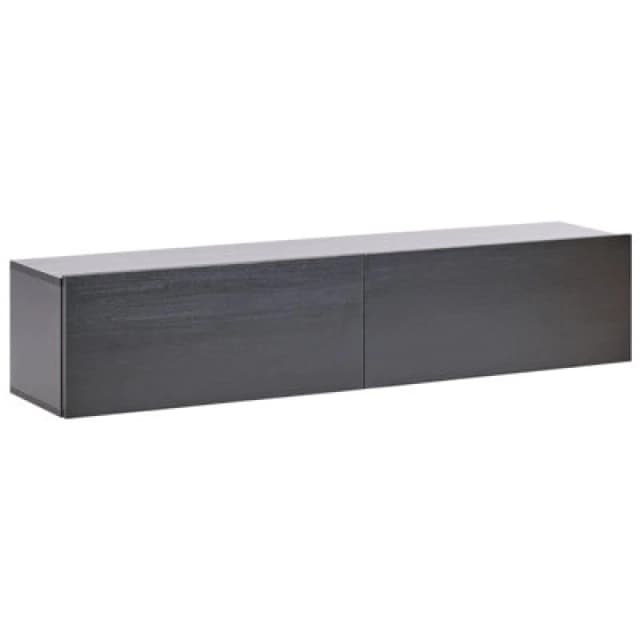 Beliani Wall Mounted TV Stand Gladstone Black
