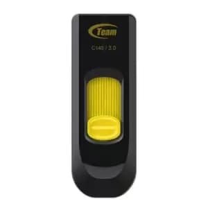 Team C145 USB 3.0 Yellow USB Flash Drive - 128GB