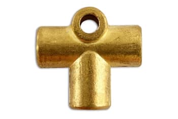 3 Way Brake Tube Connector 3/8 UNF x 24tpi Pk 5 Connect 31196