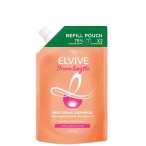 LOreal Paris Elvive Dream Lengths Long Hair Shampoo Refill Pouch 500ml