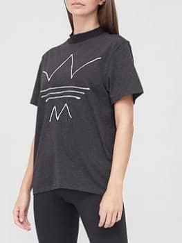 adidas Originals RYV T-Shirt - Black, Size 10, Women