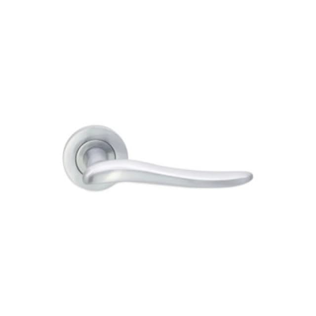 Spira Brass Senza Lever Door Handle Satin Chrome