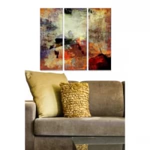 MDF79208944 Multicolor Decorative MDF Painting (3 Pieces)