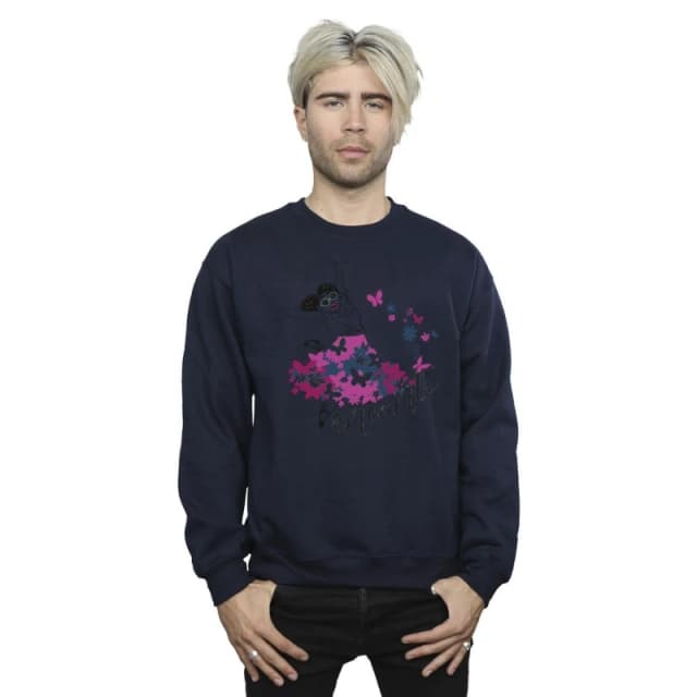 Disney Men Encanto Mirabel Flower Sweatshirt in Navy Size: Small Navy S Male 5063153613270