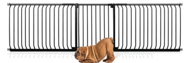 Bettacare Elite Pressure Dog Gate, 271Cm - 280Cm, Matt Black, Pressure Fit Pet Gate For Dog And Puppy