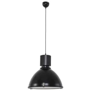 War Beer Dome Pendant Ceiling Lights Black Matt, Metal, Glass Matt