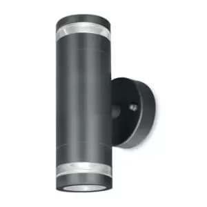 4LITE Marinus GU10 Bi-Directional Outdoor Wall Light without Pir - Anthracite