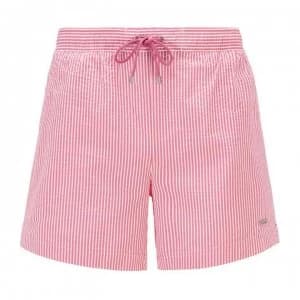 Hugo Boss Velvet Fish Swim Shorts Pink/White Size L Men