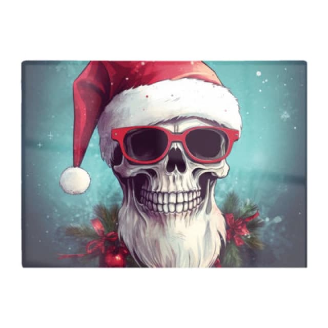 Warren Reed Designer Santa Skull Splashart Chopping Board