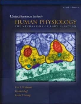 Vander Sherman and Lucianos Human Physiology Book