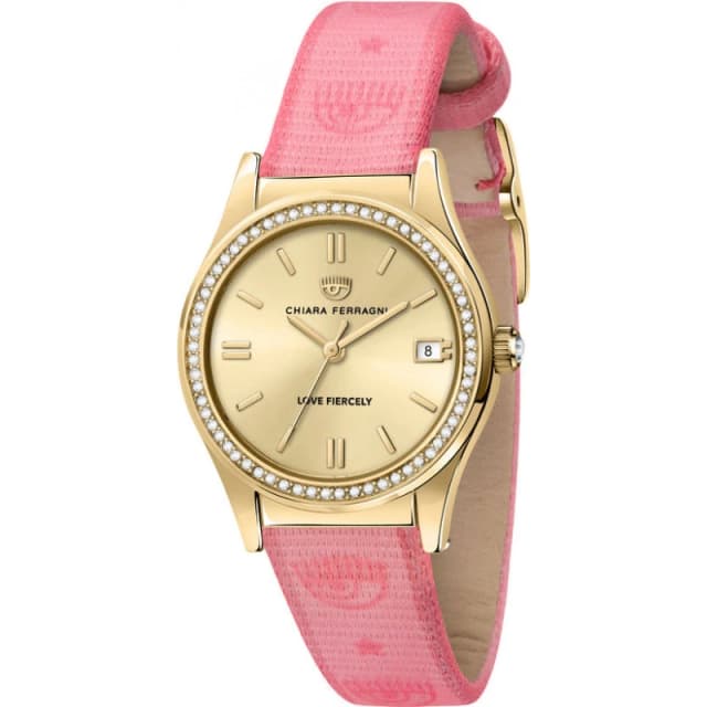 Chiara Ferragni Womens R1951102501 32mm Quartz Watch in Pink Pink Female One Size