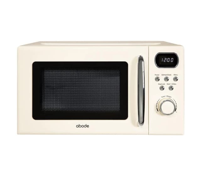 ABODE AMD2004C Compact Solo Microwave - Cream, Clear 5056233836171