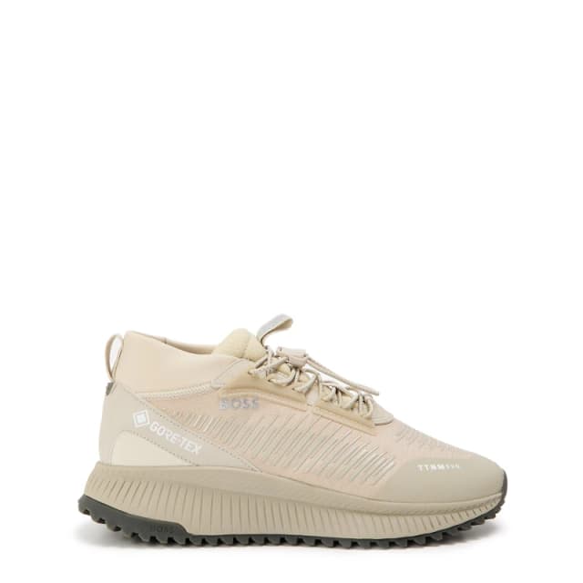 Boss Mens Evo Runners Low-Top Trainers Light Beige male 6 (40)