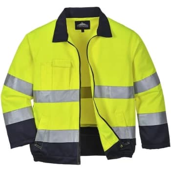 TX70YNRM - sz M Madrid Hi-Vis Jacket - Yellow/Navy - Portwest