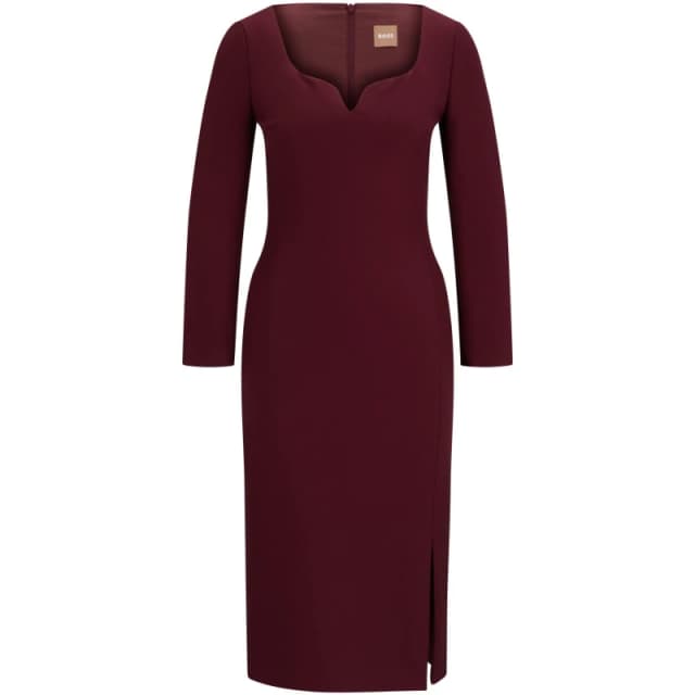 Boss Womens Dihera1 Wrap Dress Open Red female 4 (XXS)