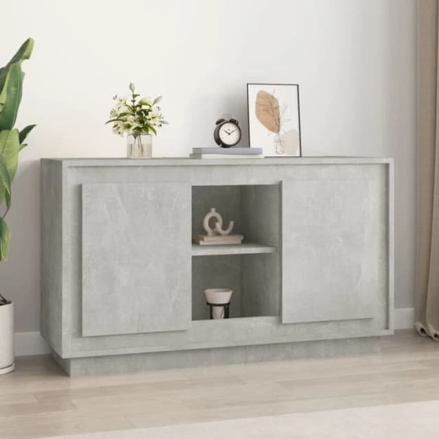 Vidaxl Sideboard Concrete Grey 102X35X60 Cm Engineered Wood