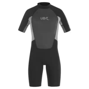 UB Mens Blacktip Mono Shorty Wetsuit Black/Grey Medium