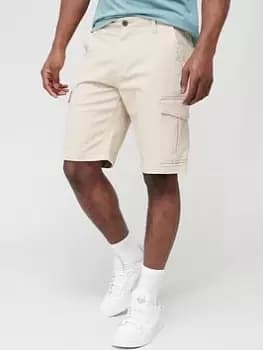 Jack & Jones Jack & Jones Joe Cargo Shorts, Beige, Size S, Men