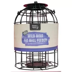 Natures Market 2 x BF008FB Wild Bird Fatball / Fat Ball Feeder with Squirrel Guard