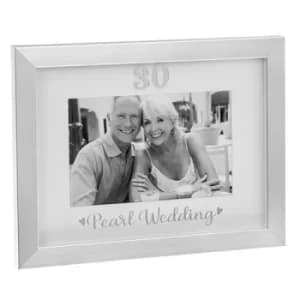Silver Event Frame Pearl Wedding 6x4