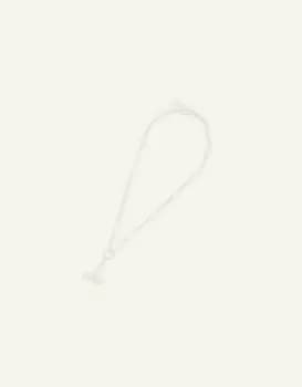 Accessorize Womens Sterling Silver-Plated Twist T-Bar Necklace, Size: 50cm
