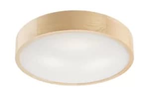 Round Cylindrical Ceiling Light Pine, 3x E27