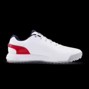 Puma Alphacat Nitro Golf Shoes White/Red/Navy UK9