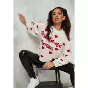 Missguided Christmas Kisses Jumper - Red