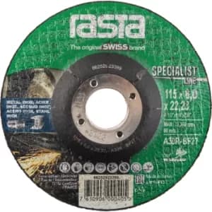 3109RA 125X6.0X22.2MM Type-27 A30T Grinding Disc