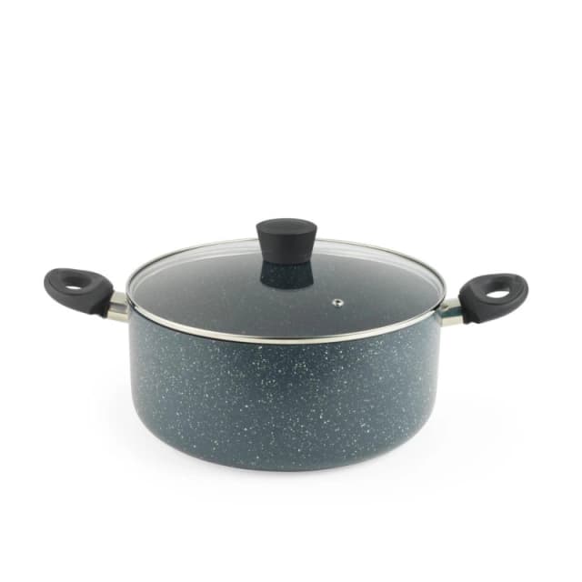Russell Hobbs Nightfall Stone 28cm Induction Compatible Non-Stick PFOA-Free Stock Pot Stock Pots One Size Grey 70495402000