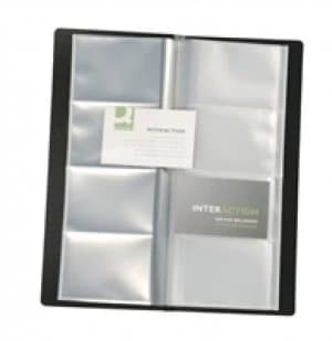 Q Connect Name Card Holder 160 Cards Blk
