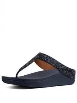 FitFlop Fino Quartz Flip Flop Sandal Navy Size 3 Women
