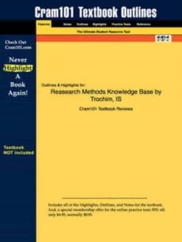 Studyguide for Reasearch Methods Knowledge Base by Donnelly Trochim and Isb by Cram101 Textbook Reviews Paperback