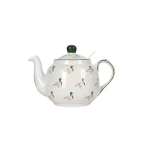Farmhouse Duck 4 Cup Teapot & Infuser - London Pottery