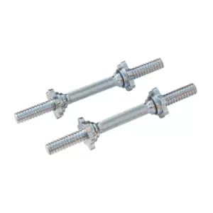 DKN Chromed Solid Dumbbell Bars - Pair