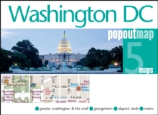 Washington DC PopOut Map Sheet map, folded