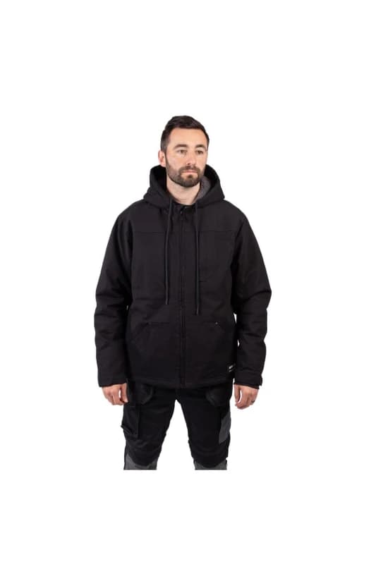 Caterpillar Hooded Sherpa Lined Jacket - Black XL