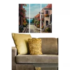 MDF189253508 Multicolor Decorative MDF Painting (3 Pieces)