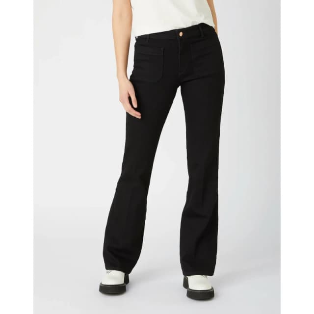 Wrangler Womens jeans Wrangler Flare Noir Female 30x30